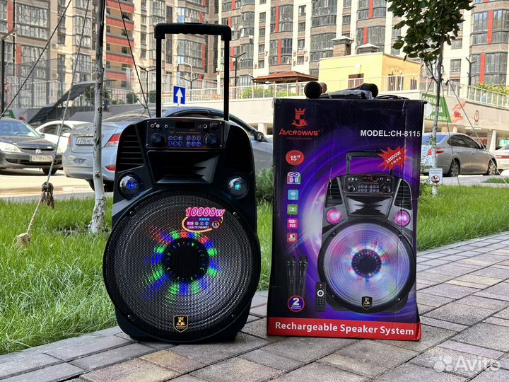 Блютуз колонка караоке новая