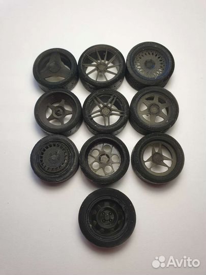 Колеса для моделей авто 1:24 1:32 1:43 1:64