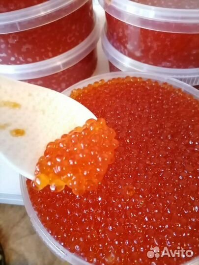 Красная икра кета