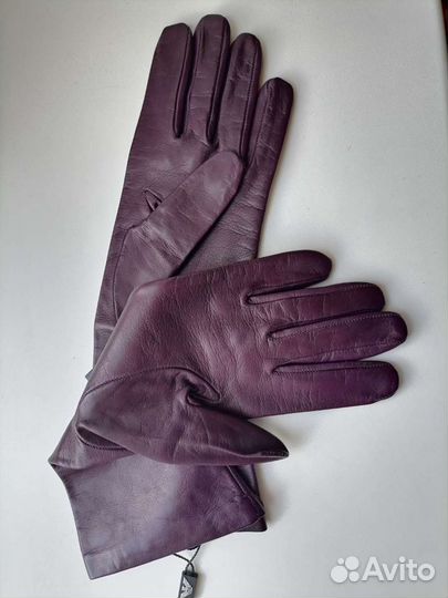 Перчатки кожаные E. Armani S