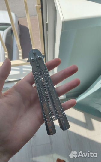 Тренировочный нож бабочка расческа