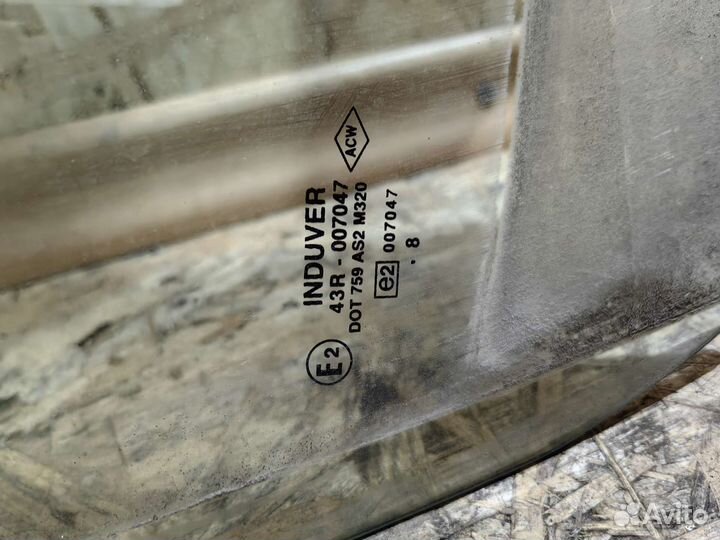 Стекло Двери Правое Преднее Рено Логан 1