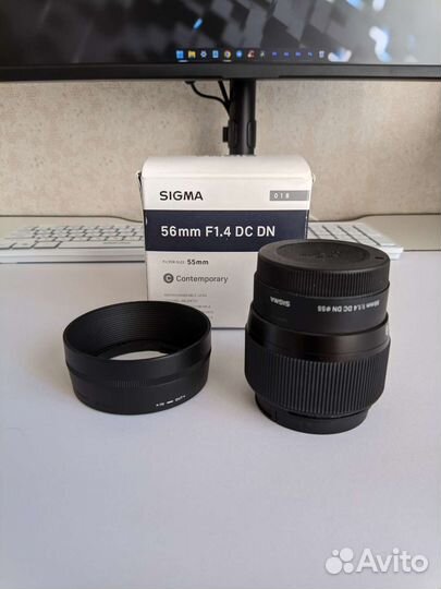 Объектив Sigma 56 mm f1.4 sony e