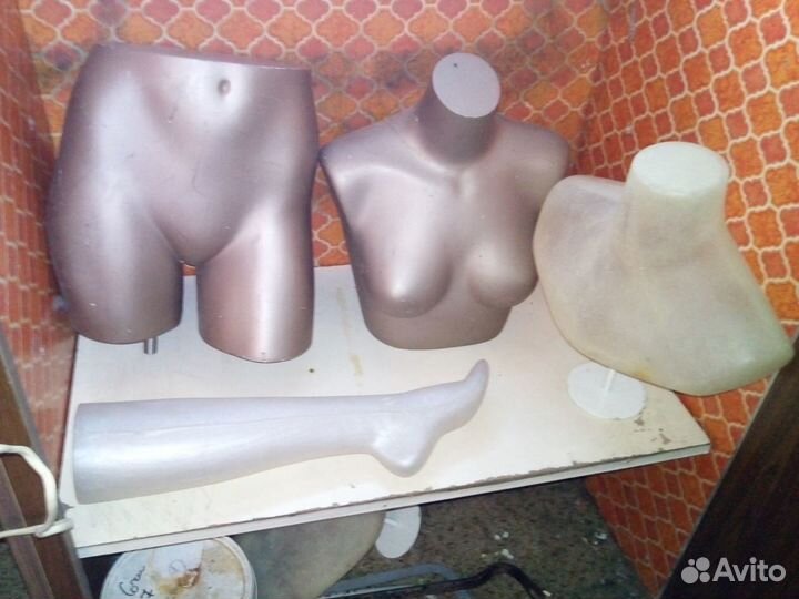 Манекены, торс, пояс, нога, шея