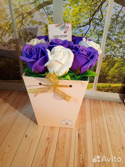 Мыльные розы букет