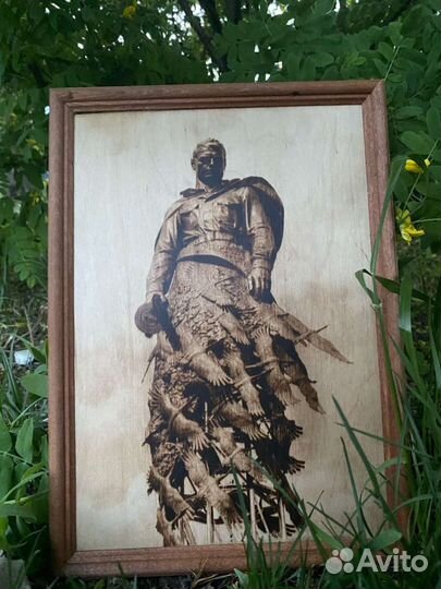 Выжигание по дереву точной копии фото