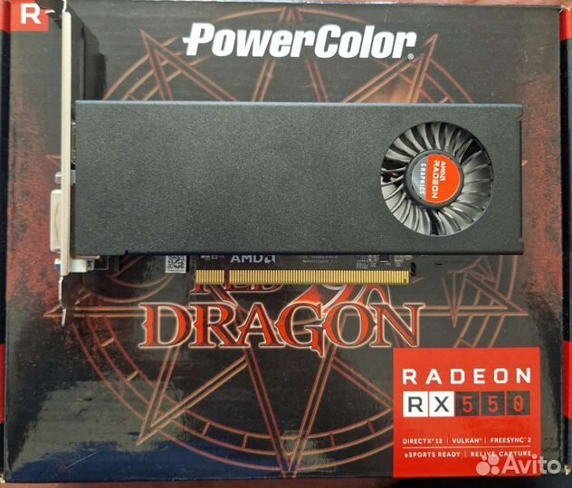 Видеокарта PowerColor AMD Radeon RX 550 4гб