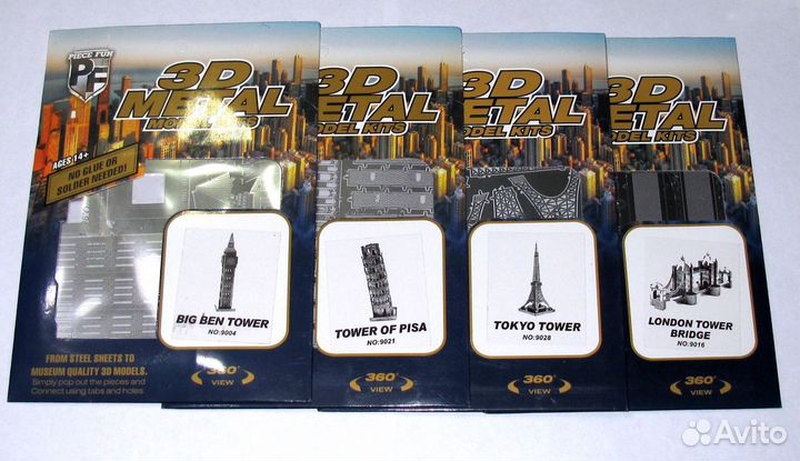 3D металлическая модель пазл конструктор