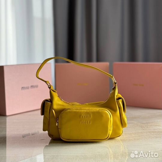 Сумка Miu Miu желтая