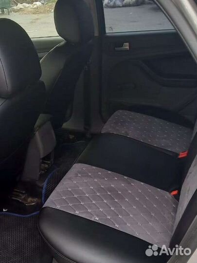 Чехлы kia Spectra серая алькантара Франт