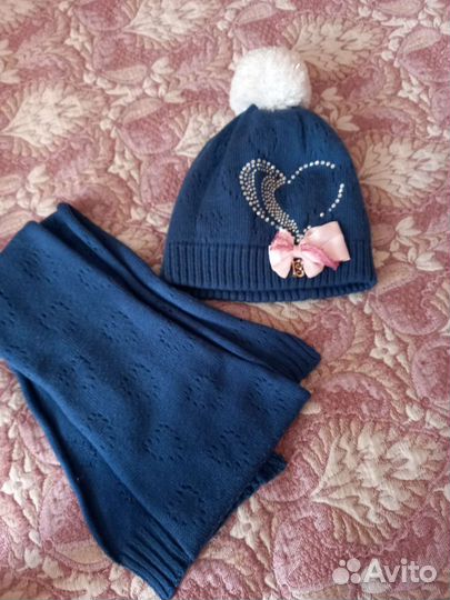 Комплект шапка и шарф