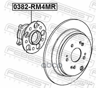 Ступица в сборе задняя honda CR-V RM1/RM4 JPP 2