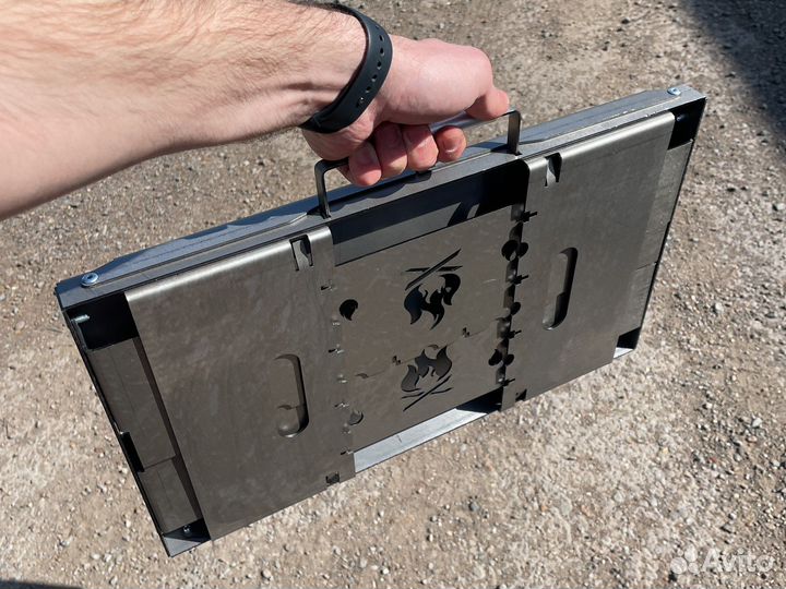 Мангал разборный (дипломат) 50*30 в чехле