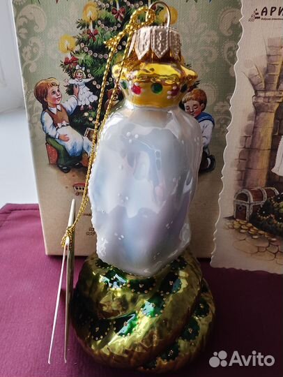 Ариель. Ёлочная игрушка из стекла 