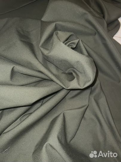 Ткань смесовая шерсть Хаки костюмн 1,м *1,5 m, Ит