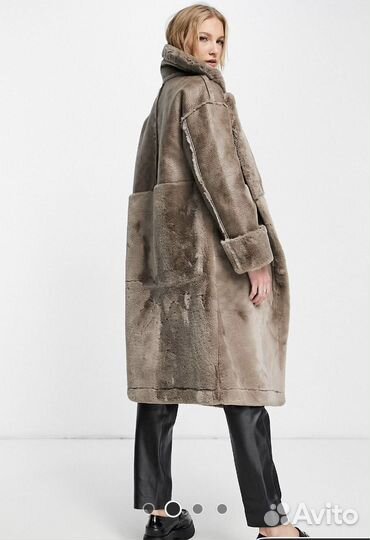 Дубленка женская ASOS оверсайз