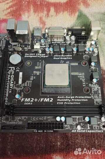 Материнская плата Fm2/Fm2+ с процом и памятью