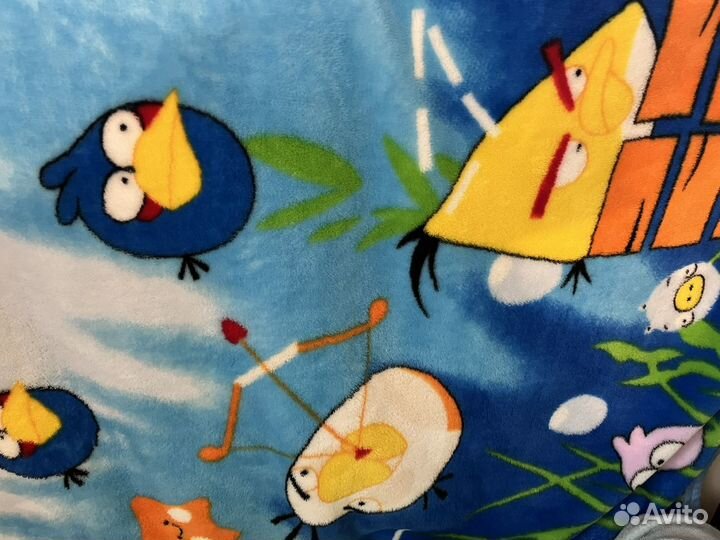 Плед детский плюшевый 100*150 новый в сумке