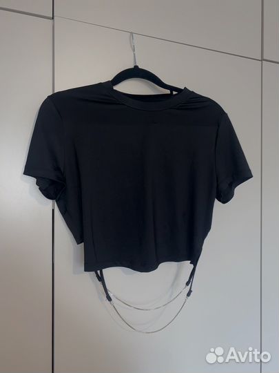 Топ-футболка befree L с декором из страз