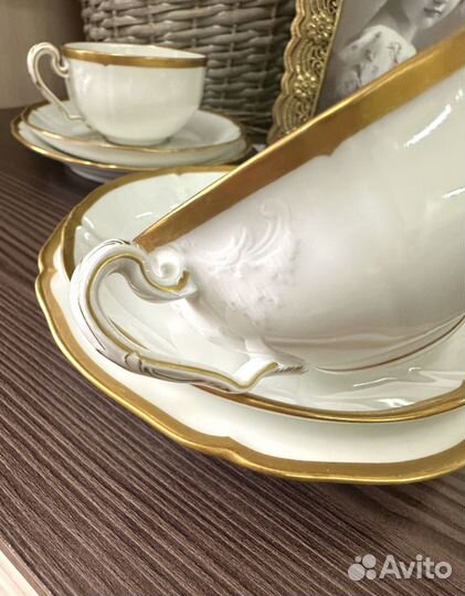 Чайное трио от немецкой мануфактуры KPM