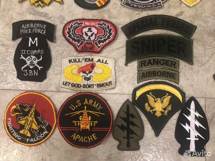 Шевроны и нашивки армии США