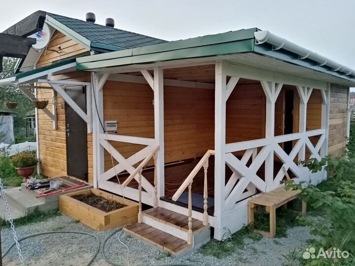 Строительство террас веранд пристроек домов