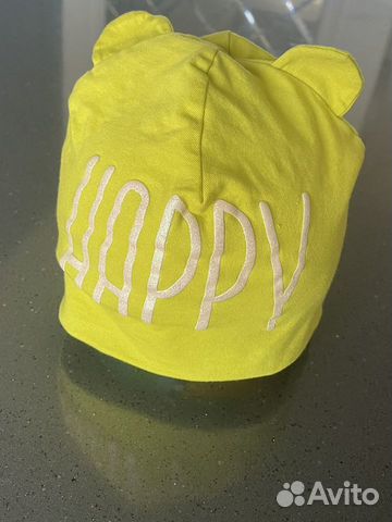 Шапка детская салатовая для теплой осени/ весны на