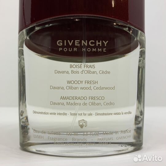 Givenchy - Pour Homme 100ml Оригинал Тестер