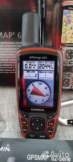 Garmin gpsmap 62s (полный комплект)