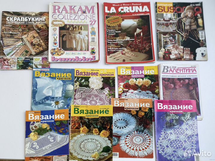 Журналы по вязанию Диана креатив, по вышивке