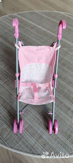 Коляска кукольная трость прогулочная