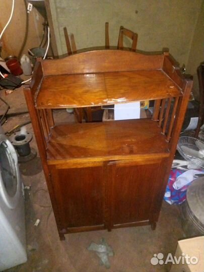 Тумба СССР дерево,шпон и радиола