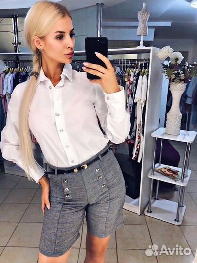 Костюм рубашка с шортами