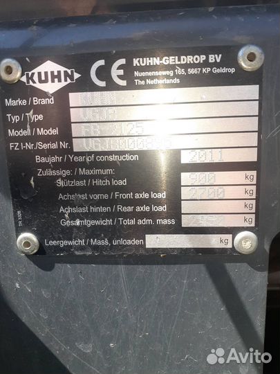 Пресс-подборщик Kuhn FB 2125, 2011