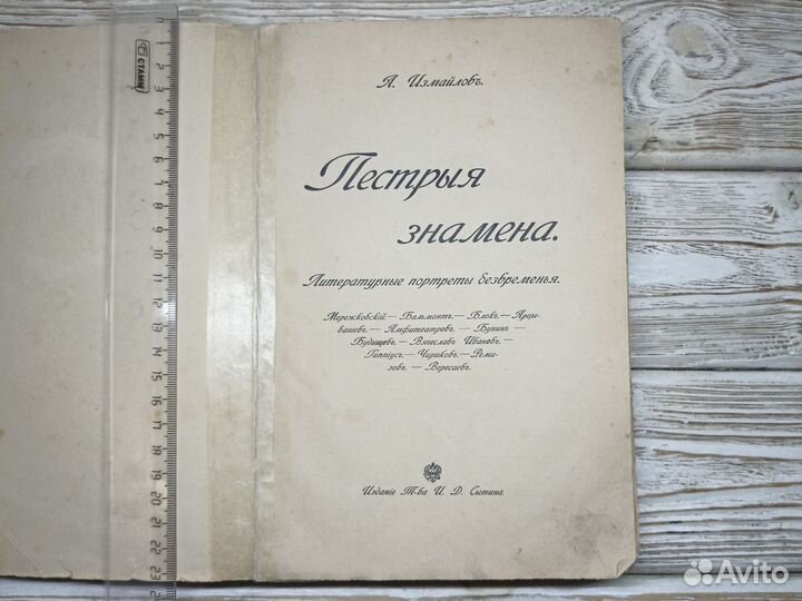 Старинная книга1913 Литературные портреты Измайлов