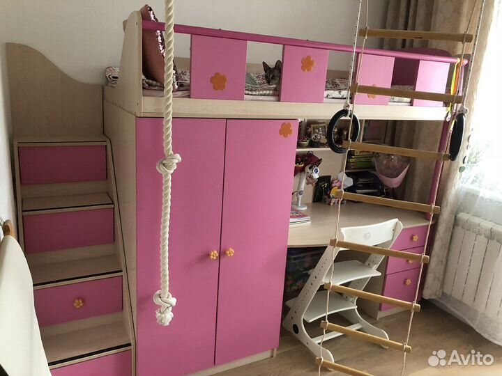 Детская кровать чердак Пикник