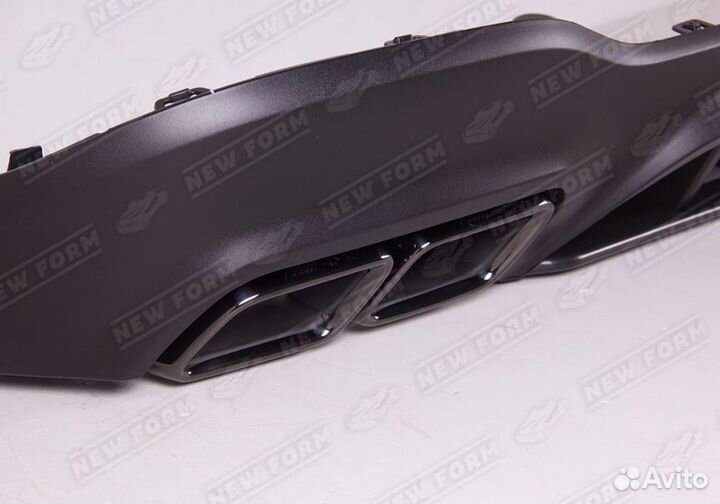 Диффузор насадки 63 AMG черный Mercedes GLC