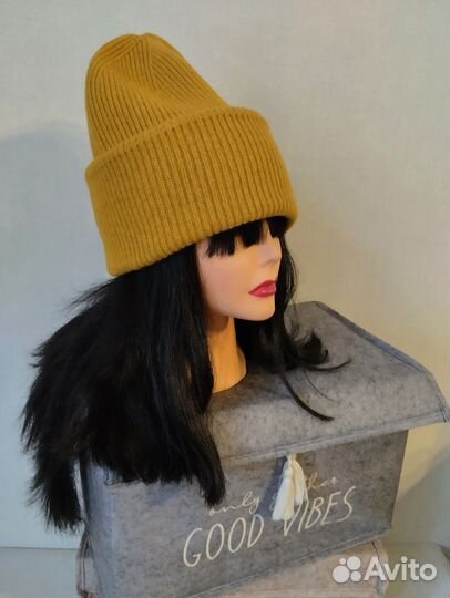 Шапка бини из шерсти