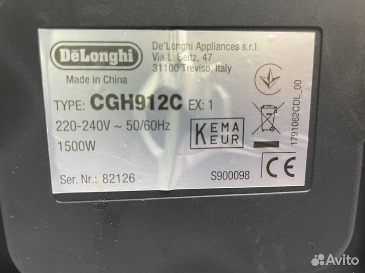 Гриль DeLonghi CGH 912