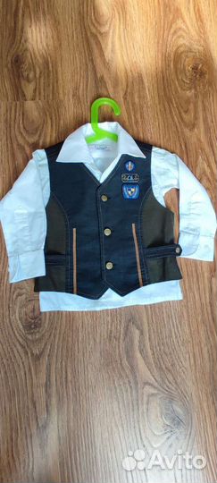 Рубашка с жилеткой на мальчика 1 годик