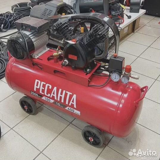 Компрессор воздушный ременной 100