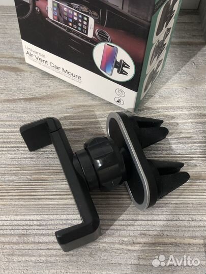 Держатель автомобильный зажим в воздуховод шарнир