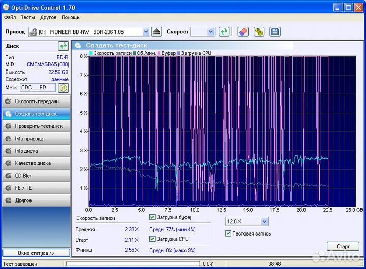 Bluray-DVD-CD привод для компьютера