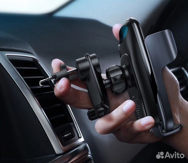 Держатель для телефона с беспроводной зарядкой 15w