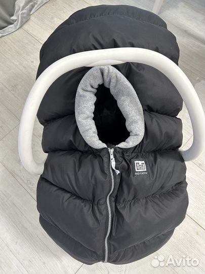 Теплая накидка на автолюльку red castle