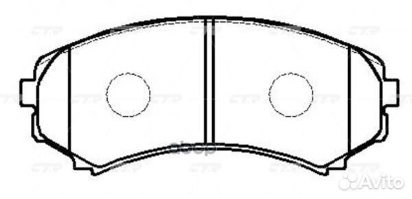 Колодки тормозные дисковые передние mitsubishi