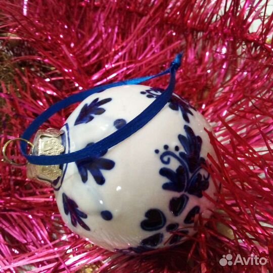 Шар керамика (Гжель)