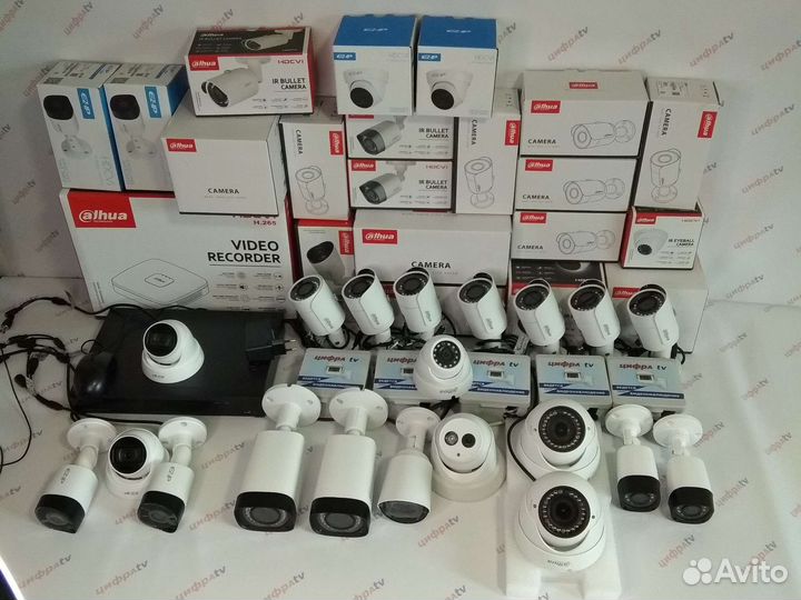 20 Камер видеонаблюдения микр IP CVI гибридный к-т