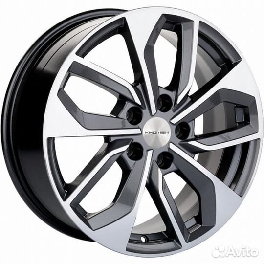 Диски Khomen KHW 1703 7x17 5*114.3 ET45 DIA60.1 Gray-FP Литой