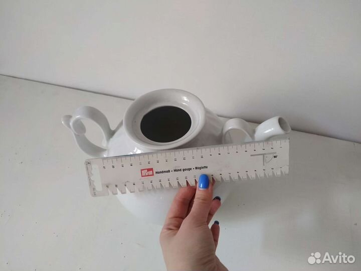 Фарфоровый чайник белый, 3 л